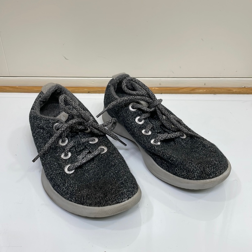 Allbirds The Wool Runner Grey Lace Up Low Top Sneaker Women's 7